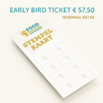 Early Bird Food Festival 2026 - Vrijdag 12 juni - (beperkt beschikbaar)