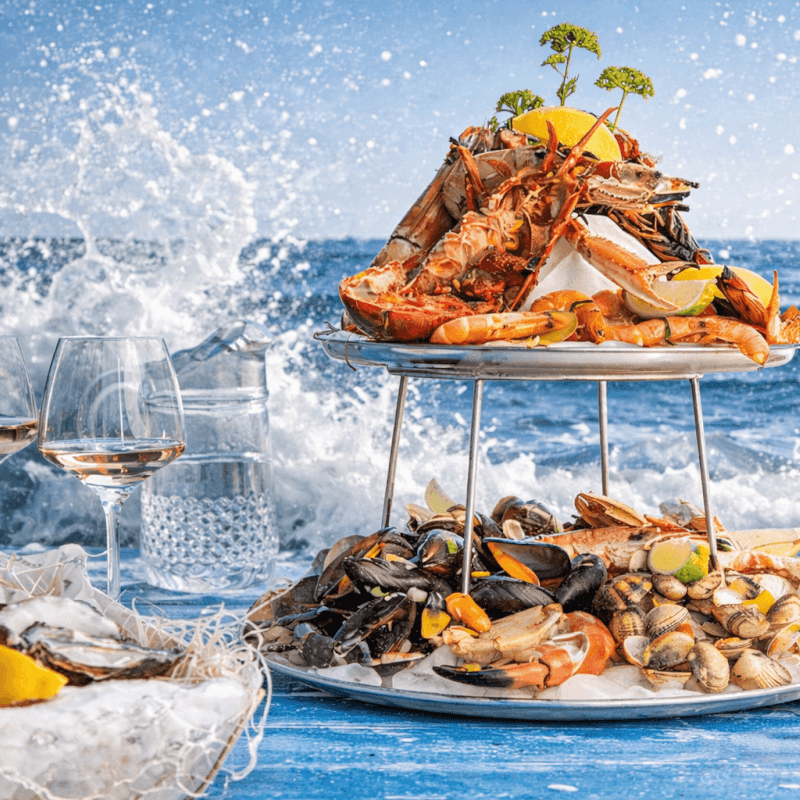 Zeevruchten toren bij de oceaan 1